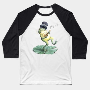 Dancing Ukulele Frog Baseball T-Shirt